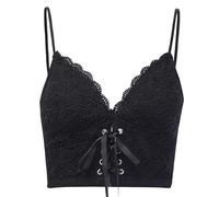 XKBHYD Womens Goth Summer Camisole Grunge Punk Crop Tops Backless Aesthetic Shirt Harajuku Spaghetti Strap Emo Alt Clothes Black