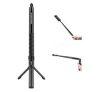 XKDAICH 2-in-1 Selfie Stick Tripod for Insta360 X4/X3/DJI Osmo Action, 360 Camera Bullet Time Rotating Handle, 110cm Extendable Selfie Stick with Desktop Tripod