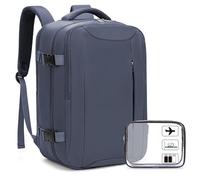 Xkdoai for Ryanair Cabin Bags 40x20x25, Travel Backpack with TSA Approved Clear Bag, Travel Bag Underseat Carry-ons Hand Luggage Bag for Travelling Casual Daypack for Ryan Air Plane
