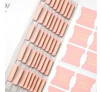 XKDOUS Leather Pink Bible Tabs, Laminated Large Print Gold Foil Bible Tabs for Women Men, 75 Bible Chapter Tabs, Bible Index Tabs, Bible Book Tabs (Pink)