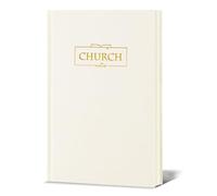 XKDOUS Linen Church Notes Journal, Sermon Notes Journal Notebook, Beige | Bible Study Journal, Prayer Journals, Blank Notebook to Writing Key Points and Notes, Christian Gifts for Women Men