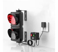 XKEDNMF Industrial Signal Lamp For Wall,2 Red/Green LED Loading Dock Traffic Lights For Mounting Inside And Outside,with Control Switch,for Crossroads,factories,schools,toll Booths