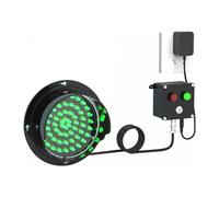 XKEDNMF Industrial Signal Light, Stop And Go,Red/Green LED Loading Dock Traffic Light, Push Button Control, Plug And Play, For Intersections, Factories, Schools, Toll Booths(300mm/12in)