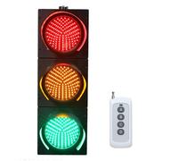 XKEDNMF OutdoorLED Traffic Lamp Light, Red Yellow Green Traffic Signal Light,Waterproof IP65 For intersections, factories, schools, toll booths(200mm/8in)