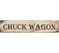 XKKLJH Metal Sign Chuck Wagon Vintage Signs Retro Tin Signs Aluminum Sign for Kitchen Home Garden Wall Bar Cafe Decor 4x16 Inches