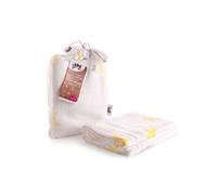 XKKO BMB Swaddle Stars Lemon Stars Printed 120 x 120cm
