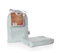 XKKO BMB wrap 120x120 - Scandinavian Baby Mint Chevron