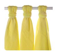XKKO BMB07 0016 A 3 Pack Bamboo Wrap Breast Feeding, Use or Light Blanket, Nappies 70 x 70 cm Yellow