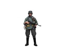 XKlemBauklode 1/18 Scale Soldier Detachable Action Figure with Articulated Joints, Vintage Military Model for Desk Display & Simulation, 3.4 x 1 x 10.6cm (WWII German Army)