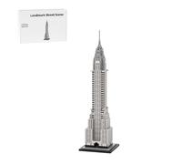 XKlemBauklode 1/800 Scale DIY Assembly Architecture Building Blocks, Landmark Street Scene Model Set for Adults to Build, Office or Home Collectible Decoration, 1207PCS, MOC-127022