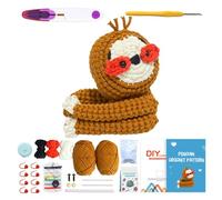 XKlemBauklode Crochet Kit for Beginners Adults, Crochet Animal Kits with Step by Step Videos Tutorials, DIY Handmade Crochet Kit Dolls for Boys and Girls Birthdays Gift