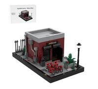 XKlemBauklode DIY Assembly Architecture Building Blocks, Street View Night ink Shop Scene Modular Building Blocks Set to Build for Adults, Office or Home Collectible Decoration, 692PCS