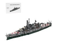 XKlemBauklode DIY Assembly Battleship Building Blocks, Military Italian Naval Ship Bricks Set to Build for Adults, Office or Home Collectible Decoration, 1231PCS