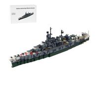 XKlemBauklode DIY Assembly Battleship Building Blocks, Military Italian Naval Ship Bricks Set to Build for Adults, Office or Home Collectible Decoration, 1204PCS