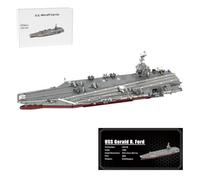 XKlemBauklode DIY Assembly Plane Building Blocks, Nuclear-Powered U.S. Aircraft Carrier Building Blocks Set to Build for Adults, Office or Home Collectible Decoration, 6354PCS
