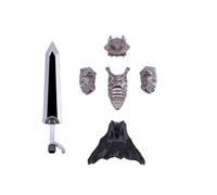 XKlemBauklode Medieval Greatsword Knight Armor Weapons Accessories Set, Helmet, Armor and Shield, Suitable for Mini Soldier, MOC Bricks Parts Sets for Display Model (6PCS)