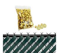 XKMT- Gold Brass Fasteners For Chain Link Fence View Blocking Privacy Tape Weave
