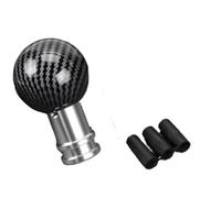 XKOEHXJ Shifter Knob Universal Gear Knob Gear Knob | Universal MT/AT wood grain ball shifter head, multi finish with M8/M10/M12 rubber adapters(I)