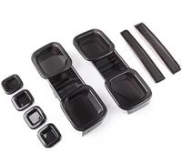 XKOEHXJ Rear Bumper Reflector Light For Land For Rover For Defender 90 110 130 2020-2025 Tail Light Cover Smoked Black Tail Light Housing Rear Brake Light Decoration Rear Tail Light Lamp(8 pieces)