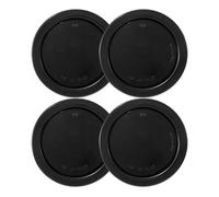 XKOEHXJ Tail Lamp 2/4pieces 4 Inch 12 LED Stop Turn Tail Brake Light Round Waterproof Tail Light For Trailer Truck Tail Rear Light(4pcs Smoked Shell)