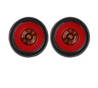 XKOEHXJ Tail Lamp 4 Inch Round LED Tail Lights Car Stop Brake Light DRL Running Lamp Reverse For Jeep Truck Lorry Pickup 4x4 12V 24V Tail Rear Light(2pcs Yellow Red)