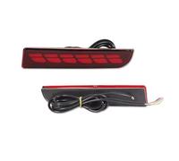 XKOEHXJ Tail Lamp For Mitsubishi For Lancer For Outlander For Evolution X Red LED Rear Bumper Reflector Tail Brake Stop Running Lights Tail Rear Light(Red Lens D)