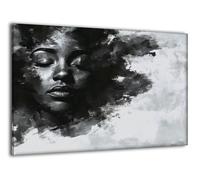 Xkogjo Abstract Woman Paint by Numbers Kits, Painting by Numbers for Adults, DIY Color Oil Paint Crafts with Frame, Acrylic Oil Paints Kits with Brushes Autumn Home Decoration Paintings 60x80cm Ee-84