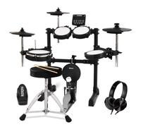 Xkorce Electronic Drum Set Electric Drum Kit with 4 Quiet Mesh Pads and 6" Kick Drum, 360 Sounds, Headphones, Sticks, Dual Bluetooth function, Suit for Beginner