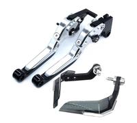 XKPPCSCPZ Motorcycle Brake Clutch Levers for Apr@&Ilia SHIVER750 Shiver 750 2007-2016 2015 2014 2013 Motorcycle CNC Brake Clutch Lever Combination Handle Rubber Guard(O)