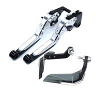 XKPPCSCPZ Motorcycle Brake Clutch Levers for HON@&DA CB599/CB600 Hornet 1998-2006 CB900 Hornet 2002-2006 Motorcycle CNC Brake Clutch Lever Combination Handle Rubber Guard(18)
