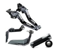 XKPPCSCPZ Motorcycle Brake Clutch Levers for HON@&DA CBR 600 F2 F3 F4 F4i CBR900RR Fireblade CBR400 NC29 Motorcycle CNC Brake Clutch Lever Combination Handle Rubber Guard(5)
