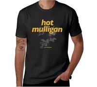 XKPTTRAXC Hot Mulligan Merch Hm Flower T-Shirt Anime Stuff Graphic Vintage Aesthetic Clothes for Men Cotton Black
