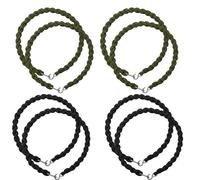 Xkqjlp 8 Pcs Military Trouser Twists Twisties Trouser Twists Military Twisties Army Twisters for Army Trousers Elastic Metal Hooks Boot Blousing Straps for Men Women Outdoor Hiking Pants Leg Ties