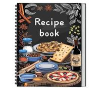 Xkqjlp Blank Recipe Book for Own Recipes Recipe Notebook A5 Spiral Personalised Recipe Book Empty Recipe Journal Blank Recipe Books to Write In Cooking Gifts for Family and Cooking Lover