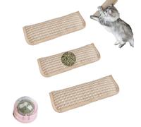 XKrmp 3 Pack Catnip Toys for Indoor Cats - 13 Inch Large Cat Kicker Toy with Natural Sisal Scratching Pad, Durable Catnip Pillows for Kittens Teething, Chewing and Anxiety Relief