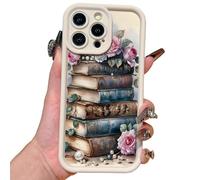 XKrmp Cartoon Bookshelf Pattern TPU Phone Case | Shockproof Soft Silicone Protective Cover with Anti-Slip Grip & Cartoon Bookcase Design for iPhone Series (#6,For Iphone 14 pro)