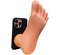 XKrmp Funny Novelty 3D Foot Shape Phone Case - Ultra Soft Silicone Cover for iPhone Series, Humorous Gifts & Conversation Starter (for IPhone 15 PRO)