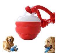 XKrmp Interactive Dog Toy Ball, Smart Automatic Rolling Pet Toys with Sound - Motion Activated Electric Ball with Obstacle Avoidance & Teeth Grinding, USB Rechargeable (Red,1Pc)