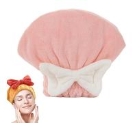 XKrmp Microfiber Hair Towel Wrap for Women - Super Absorbent & Quick Dry Turban with Soft Fabric, Perfect Hair Accessories for Women Who Value Frizz-Free Styling (Pink)