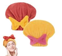 XKrmp Microfiber Hair Towel Wrap for Women - Super Absorbent & Quick Dry Turban with Soft Fabric, Perfect Hair Accessories for Women Who Value Frizz-Free Styling (Mixed# 6)