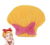 XKrmp Microfiber Hair Towel Wrap for Women - Super Absorbent & Quick Dry Turban with Soft Fabric, Perfect Hair Accessories for Women Who Value Frizz-Free Styling (Yellow)