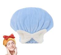 XKrmp Microfiber Hair Towel Wrap for Women - Super Absorbent & Quick Dry Turban with Soft Fabric, Perfect Hair Accessories for Women Who Value Frizz-Free Styling (Blue)