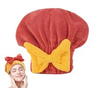 XKrmp Microfiber Hair Towel Wrap for Women - Super Absorbent & Quick Dry Turban with Soft Fabric, Perfect Hair Accessories for Women Who Value Frizz-Free Styling (Red)
