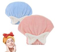 XKrmp Microfiber Hair Towel Wrap for Women - Super Absorbent & Quick Dry Turban with Soft Fabric, Perfect Hair Accessories for Women Who Value Frizz-Free Styling (Mixed# 3)