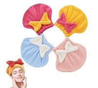 XKrmp Microfiber Hair Towel Wrap for Women - Super Absorbent & Quick Dry Turban with Soft Fabric, Perfect Hair Accessories for Women Who Value Frizz-Free Styling (Mixed# 1)