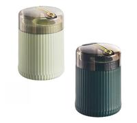 XKrmp Pop-Up Automatic Toothpick Dispenser, Hygienic Push Button Holder for Kitchen, Portable Toothpick Storage Box with Transparent Lid for Home Restaurant (Mixed-5)