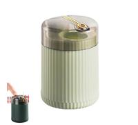 XKrmp Pop-Up Automatic Toothpick Dispenser, Hygienic Push Button Holder for Kitchen, Portable Toothpick Storage Box with Transparent Lid for Home Restaurant (B)