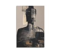 XKUGA Abstract Buddha Zen Poster Minimalist Geometric Modern Modern Decorative Canvas Prints - Ideal Wall Art for Family, Man Cave, Game Room, Boys & Girls Bedroom 16x24inch(40x60cm)