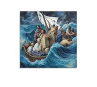 XKUGA Christian Poster Religious Beliefs Jesus Peace Poster Decorative Painting Canvas Wall Posters And Art Picture Print Modern Family Bedroom Decor Posters 28x28inch(70x70cm)