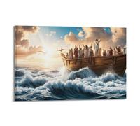 XKUGA Christian Poster Religious Beliefs Jesus Peace Poster Decorative Painting Canvas Wall Posters And Art Picture Print Modern Family Bedroom Decor Posters 12x18inch(30x45cm)
